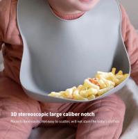 Babero de Silicona Impermeable y Flexible con Cuello Ajustable y Bolsillo Recoge-Migas - details 1