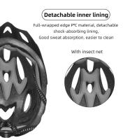 Casco De Bicicleta De Fibra De Carbono Textura Para Adultos MTB Mountain Bike Seguridad Equipo Ciclismo Moto Sombrero Caps Hombre Mujer EPS Espuma - details 7