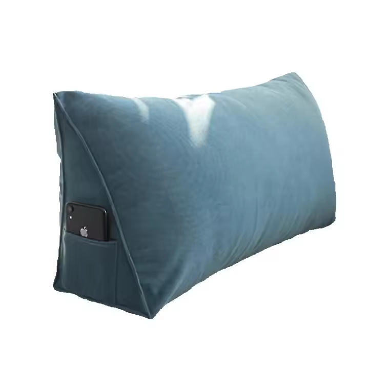 Amortiguador triangular de la cuña de la cama, cojín de la lectura del respaldo - 1