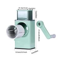 Cortador Multifuncional De Cocina Máquina De Rallar Verduras Y Cebollas Con 6 Hojas De Acero Inoxidable Para El Hogar Rallador De Patatas Manual - details 2