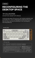 Teclado Mecánico K85 E-Sports Con Interruptores Magnéticos Y Ajustable RGB PBT Keycaps Aluminum Wired Low-Latency Para Gaming - details 13