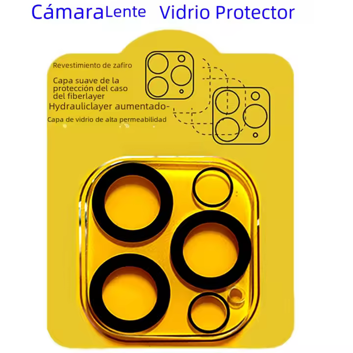 2PCS Vidrio Templado De Seda Para Lente De Cámara De iPhone 13 12 11 Mini 14 15 pro Max Cubierta Total Protectora Compatible Con Serie iPhone 15 14/13/12/11 - 1