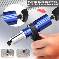 Pistola De Remache Eléctrica Portátil 2.4mm-4.8mm Con Adaptador De Taladro Para Remaches Y Tornillos Herramienta De Remache Sin Cable Para DIY En Casa - details 5