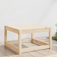 vidaXL Taburete de jardín madera maciza de pino en color Pino natural/Blanco/Douglas natural y más | cómodas modernas ergonómicas para comedor cocina salón hogar - details 0