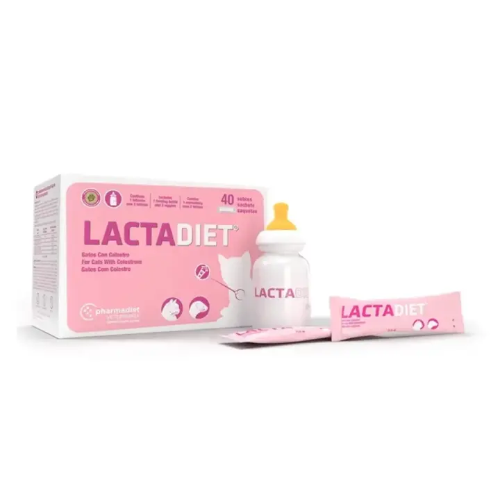 Lactadiet gatos y hurones con calostro 40 sobres Pharmadiet - 1