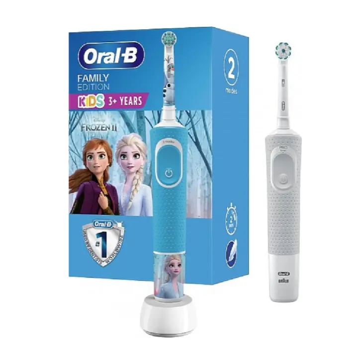 ORAL-B Frozen Kids Cepillo de dientes eléctrico Family Edition Vitality Pro Blanco y Azul Frozen (2 in 1) - 1