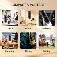 Máquina De Café Espresso Portátil 3 En 1 Eléctrica Sin Cable Capaz De Triturar Cápsulas Ideal Para Viajes Y Camping - details 12