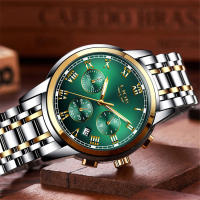 Reloj De Hombre LIGE 2024 Chronógrafo Deportivo De Lujo Marca Relojes De Cuarzo Acero Inoxidable Impermeable Con Manos Luminosas Y Calendario Completo - details 3