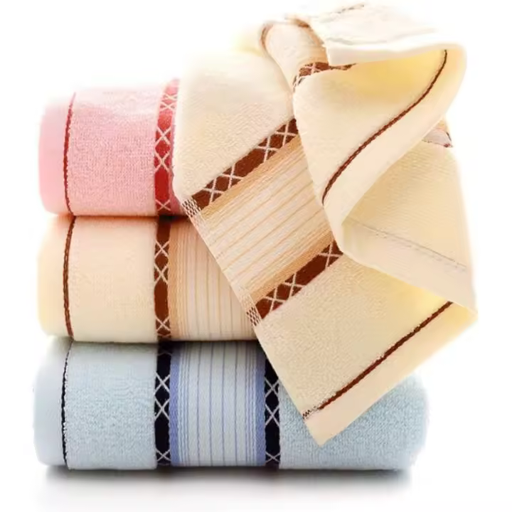 Juego de toallas de mano de 100 % algodón, toallas de baño, multicolor con alta absorción (Variedad) - 1