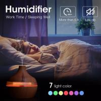 Humidificador Difusor de aire Humidificador Aroma 300 ml Marrón oscuro - details 2