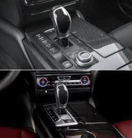 Pegatina De Decoración Para Cambio De Marchas De Panel De Puerta Maserati Ghibli 5D Versión Alta Para Coches 2014-2017 Accesorios Interiores PVC Fibra De Carbono - details 1