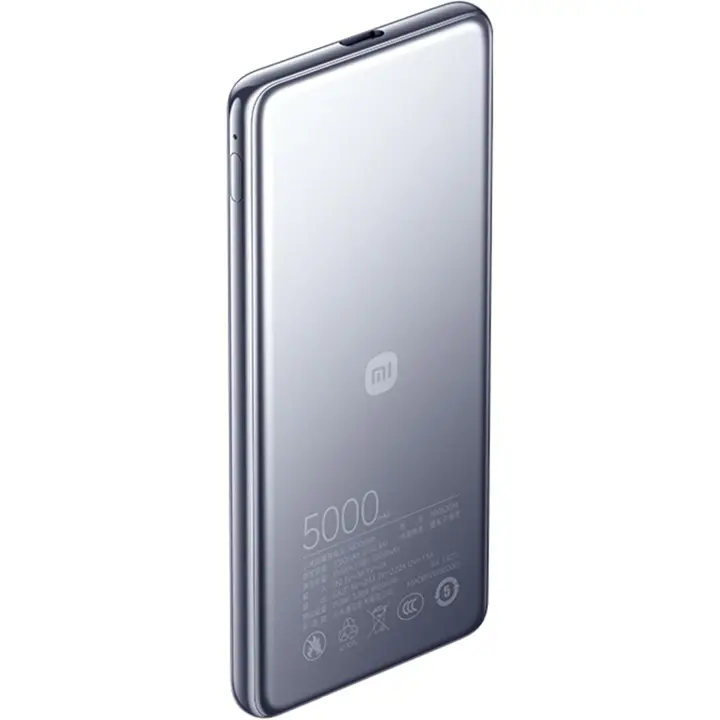 Xiaomi Ultra Slim Power Bank 5000mAh GL Ultra Fina, PowerBank Batería Externa con Carga Rápida Bidireccional USB C Type-C, 20W de Potencia Máxima, Compatible con Smartphones, Tablets, Auriculares Bluetooth - 1