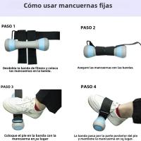 Entrenador De Tibilis Dumbbell 1/2pcs Correa De Pie Ajustable Para Pesas De Tobillo Ejercitación De Músculos De Las Piernas Y Pie Para Entrenamiento De Fuerza - details 3