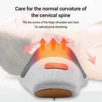 Almohada De Masaje Para El Cuello Eléctrica Con Compresión Caliente Y Vibración Espuma De Memoria Soporte Para La Columna Vertebral Relajante Para Dormir - details 5