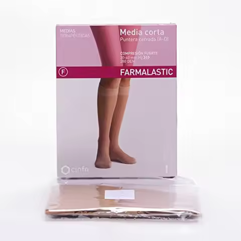 Cinfa Media Farmalastic Corta Fuerte Beig P/Cer - 1