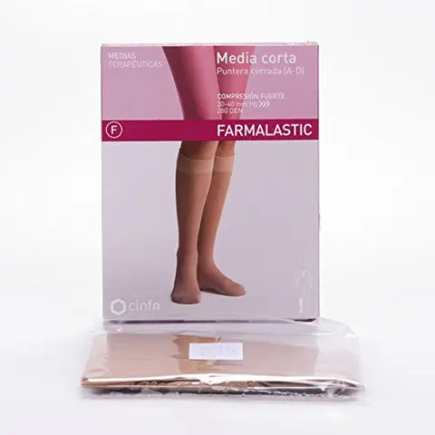 Cinfa Media Farmalastic Corta Fuerte Beig P/Cer - 1
