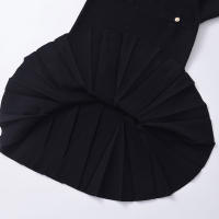 Vestido Mini De Encaje Con Botones Dorados Y Bolsillos Para Mujer TRZA Estilo Casual O-Neck Manga Larga Silueta A-Line Fashion Chic - details 9