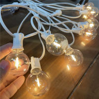 Luces De Cable Blanco G40 Para Exterior IP44 Resistentes Al Clima Con Bombillas Inquebrantables Para Fiestas Y Bodas - details 4