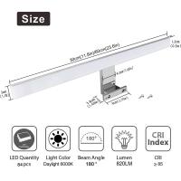Luz de Espejo LED con iluminación 5W 30 CM lámpara de baño para Gabinete with Espejo 6000K lámpara de baño Blanca Neutra lámpara de Espejo - details 0