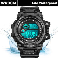 Reloj Digital LED Para Hombre YIKAZE Deportivo Impermeable Con Luminosidad Y Fecha Reloj Militar De Silicona Resistente Al Choque - details 5