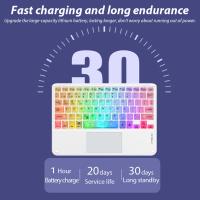 Teclado Retroiluminado Y Ratón Inalámbricos Con Touchpad Recargables Ultrafinos Para Tabletas Apple Huawei Samsung Xiaomi TECLADO - details 8