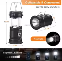 Al Aire Libre de emergencia portátil Caballo Mazorca Tienda de Luz camping USB recargable LED solar camping Luz - details 2