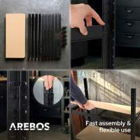 AREBOS Estantería Metálica 2X - 180x90x40cm - 875 Kg - 5 Baldas - details 20
