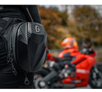 Bolsa De Pierna Impermeable Para Motocicleta Carbono Fibra Caja Rígida Hombro Pack Casual Exterior Para Hombres Y Mujeres - details 1