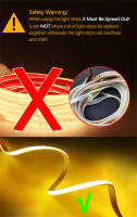 Tira De Luz LED COB 220V Con Enchufe EU Flexible Y Resistente Al Agua Alta Brillo Para Iluminación Doméstica Cocina Exterior - details 0