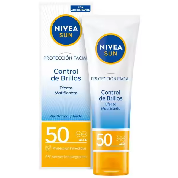 NIVEA Sun Protección Facial SPF50   50 ml Protector Solar Facial - 1