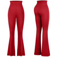 Pantalones De Yoga Para Mujer Con Cintura Alta Y Pierna Flare Cross over Leggings De Piso Ancho Para Gimnasio Y Ropa Casual - details 13