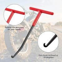 Herramienta De Reparación Para Motos 1pc Mango De Resorte En Forma De T Para Extracción Y Instalación De Tubos De Escape Herramienta De Desmontaje De Resortes - details 2
