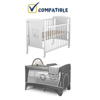 Interbaby Juego de Sábanas Franela 3 Pcs Cuna 60x120 Blanco/Azul - details 0