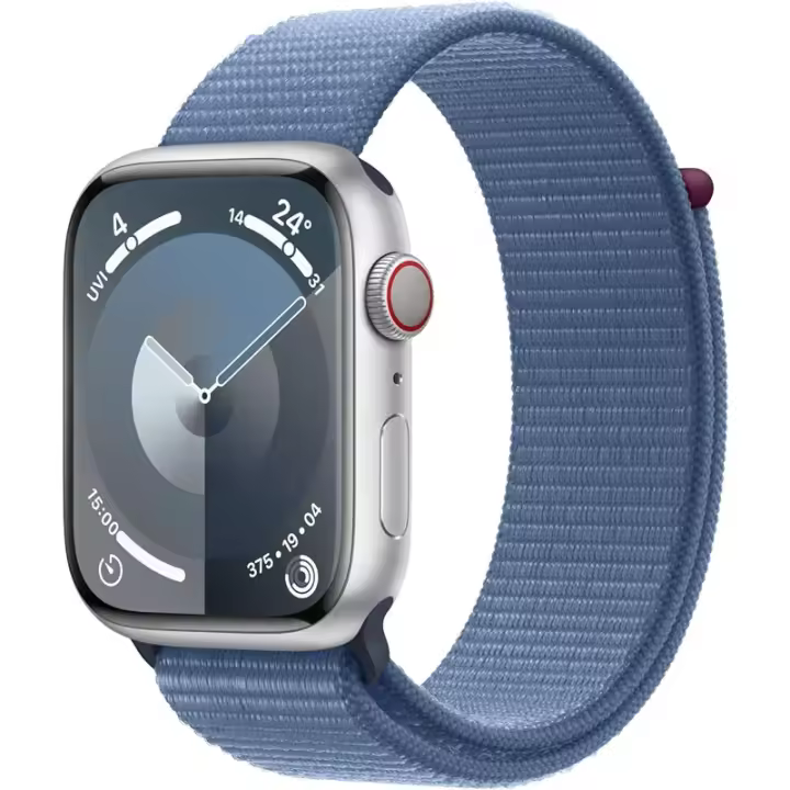 Apple Watch Series 9 GPS Celular 45 mm CA Plata Aluminio Correa deportiva Invierno Azul - 1