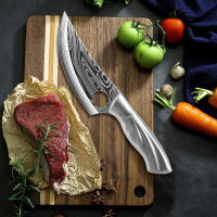 Cuchillo de cocina Damasco de 5,5 pulgadas, cuchillos de acero inoxidable 5CR15, cuchillo de carnicero para herramientas de cocina - details 7