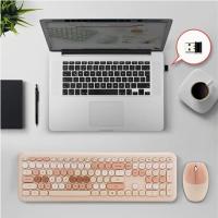 USB wireless silent keyboard and mouse set, keyboard and mouse set high-value wireless mouse and keyboard, thin keyboard exquisite set - details 1