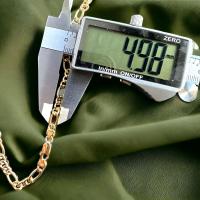 ( ITA ) Collar 3x1 TC 6 Caras 6.50 mm (4.98+1.77) de 60 cm Oro 18 Kilates ( 750 m/m ) con certificado de calidad - details 3