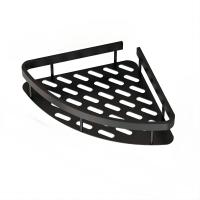 Estante De Baño Triangular Monolítico Soporte De Almacenamiento Para El Hogar En Negro Soporte Tripode Colgante En La Pared - details 3