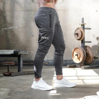 Nuevos Pantalones De Entrenamiento Para Hombre 2024 Primavera Y Otoño Color Sólido Deportivos Cómodos Para Exterior Y Fitness Con Bolsillos De Camuflaje - details 43