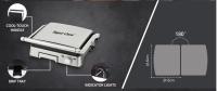 Super Crest - Parrilla Eléctrica 1800W Revestimiento Antiadherente. Regulador Temperatura LED. Obertura 180º. Placas Adaptables. Gran superfície 29×46cm. Grill Acero Inoxidable.Libre PFOA - details 1
