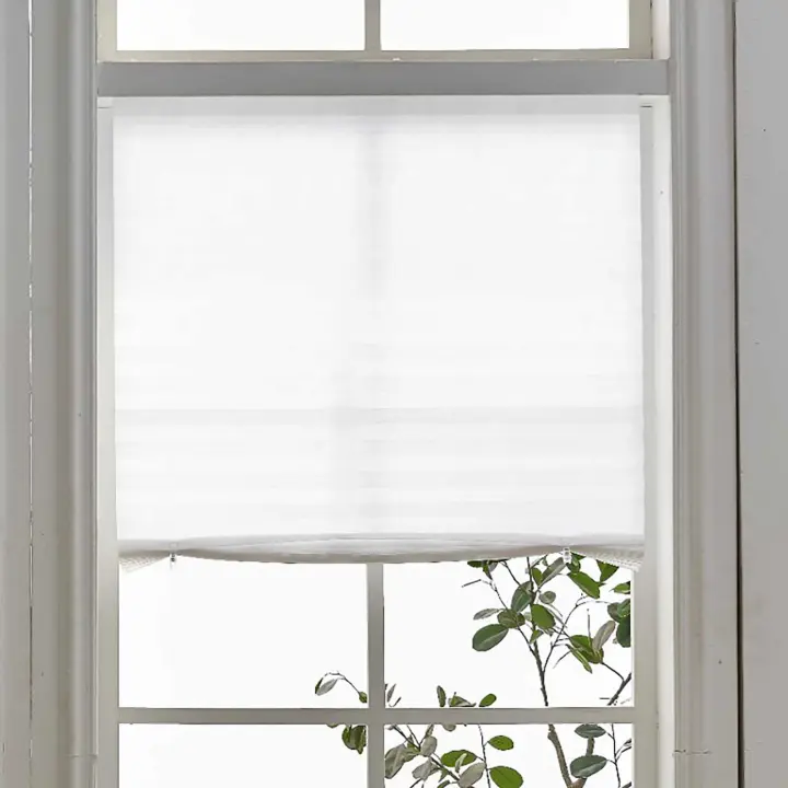 Cortinas De Ventana Pleated 90x150cm Autoadhesivas No Tejidas Blackout Para Dormitorio Y Sala De Estar Decoración De Balcones - 1