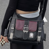 Bolso Bandolera Grande Para Niñas Versátil Suave De Color Contraste Estilo Y2K Para Viajes Compras Y Comunicación - details 3