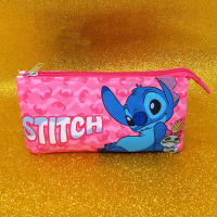 Estuche Stitch, Estuche Porta Todo Triple con Cremallera de Stitch Disney, Portatodo con 3 Cremalleras 22x12cm, Material Escolar Infantil para Niños y Niñas (ROTULADORES NO INCLUIDOS) - details 1