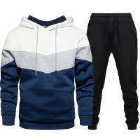 Traje De Deporte Casual Para Hombre Con Capucha Sudadera Y Pantalones Negros De Alta Calidad Para Uso Diario En Otoño E Invierno - details 4