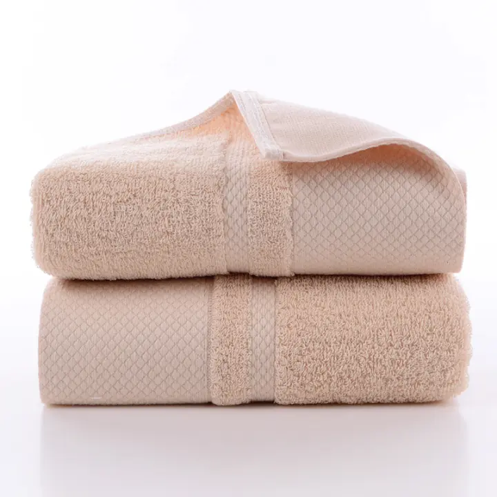 Juego De Toallas De Algodón Bordadas 3 Piezas 35x75cm 70x140cm Toallas De Baño Geométricas Para Mano Rostro Y Ducha Toallas De Baño - 1