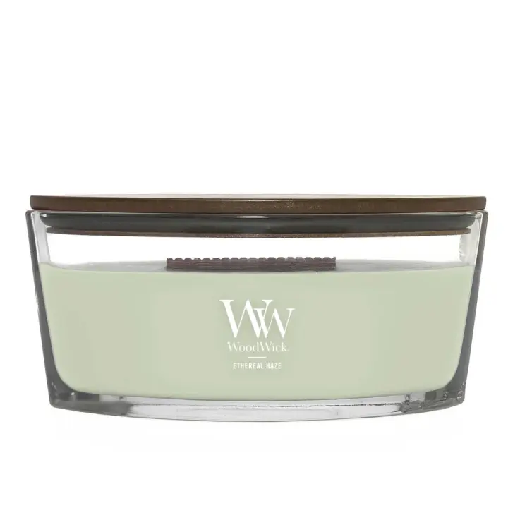 Vela WoodWick Core Ellipse Ethereal Haze Fragancia Fresca y Limpia - 1