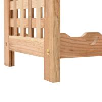 vidaXL Botellero para 25 botellas madera maciza de nogal 63x25x73 cm - details 5