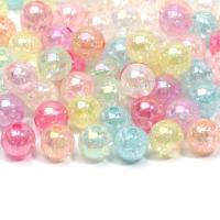 50pcs Cuentas De Acrílico Rotas De 8mm Colores Mixtos Espaciadoras Sueltas Para Fabricación De Joyas Pulseras Collares Accesorios - details 3
