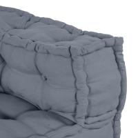 Pouffe Modular vidaXL Gris 140x70x36 Tela - details 5
