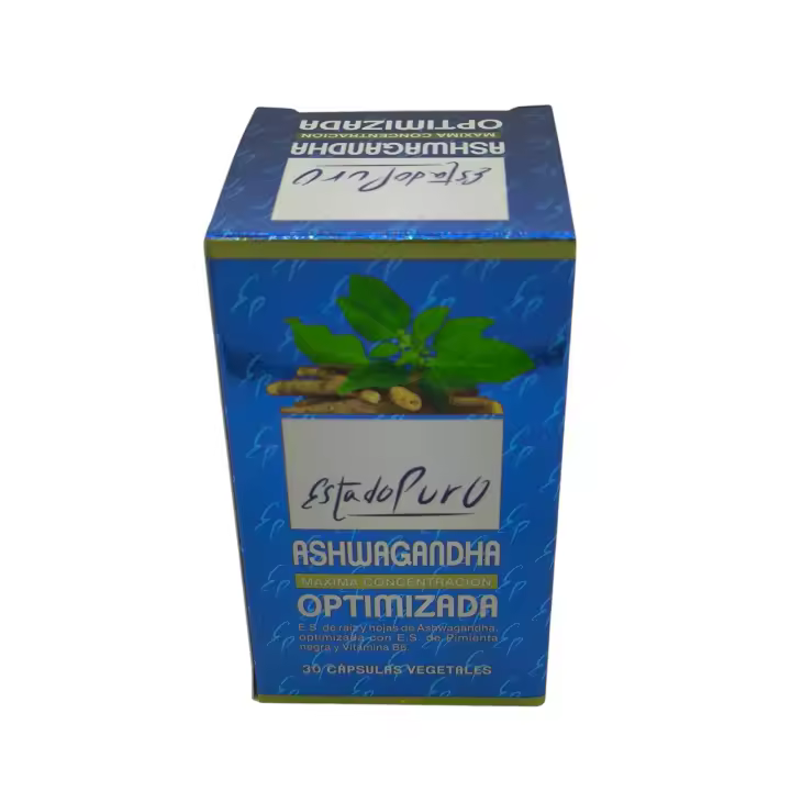 Ashwagandha Optimizada Estado Puro. Ansiedad, estrés. Disminución del cansancio y la fatiga. Relajación, estado de ánimo, adaptógeno. - 1